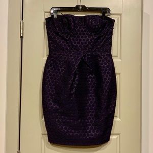 Walter Strapless Metallic Cocktail Dress